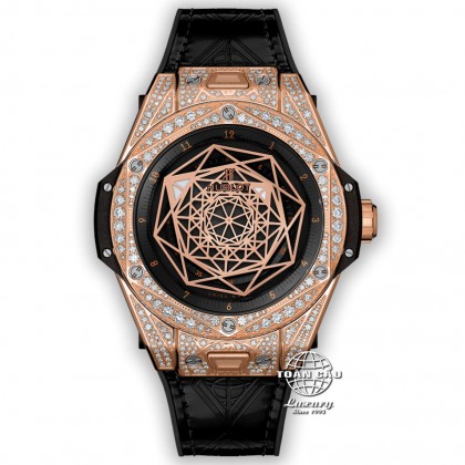 Hublot Big Bang Sang Bleu King Gold Full Diamond Pavé 465.OS.1118.VR.1704.MXM18