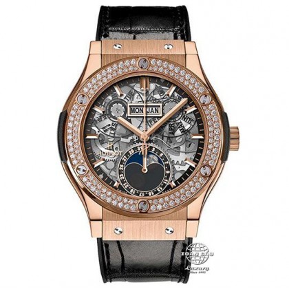 Hublot Classic Fusion Aerofusion Moonphase Aeromoon King Gold 547.OX.0180.LR.1104